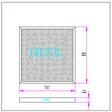 HWM層疊鋁網(wǎng)可洗式過濾器框體結(jié)構(gòu) HWM層疊鋁網(wǎng)可洗式過濾器框體結(jié)構(gòu)